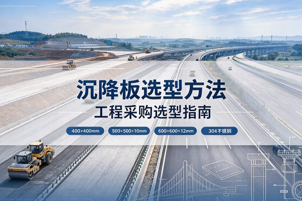 汉阳沉降板选择方法