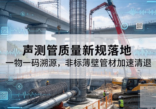 汉阳声测管质量新规落地，一物一码溯源，非标薄壁管材加速清退
